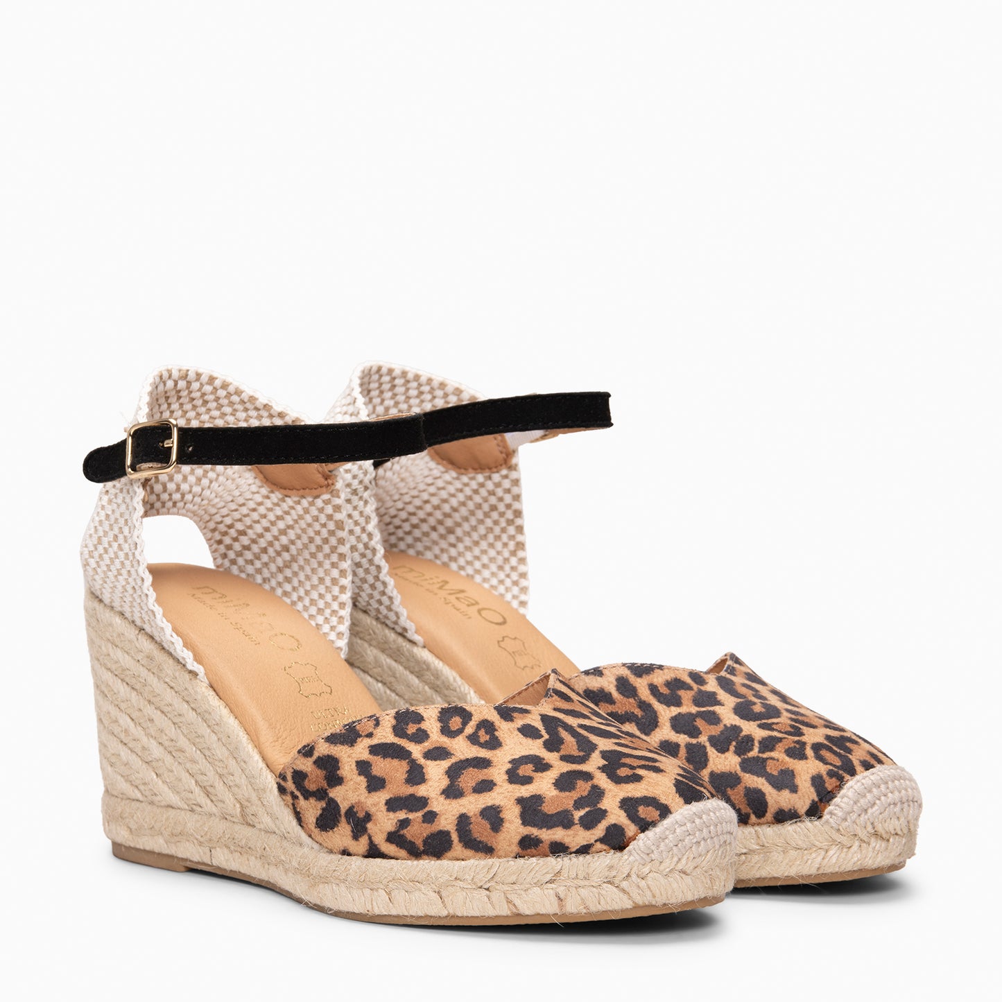 NERJA – Cuñas altas de esparto LEOPARDO