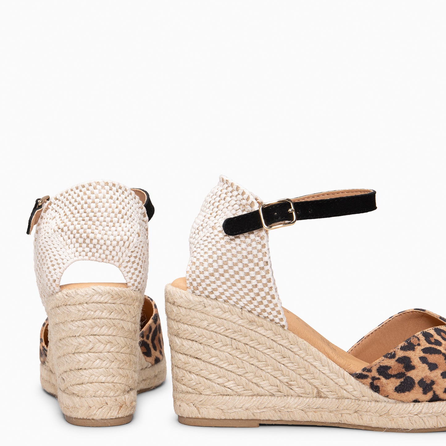 NERJA – Cuñas altas de esparto LEOPARDO