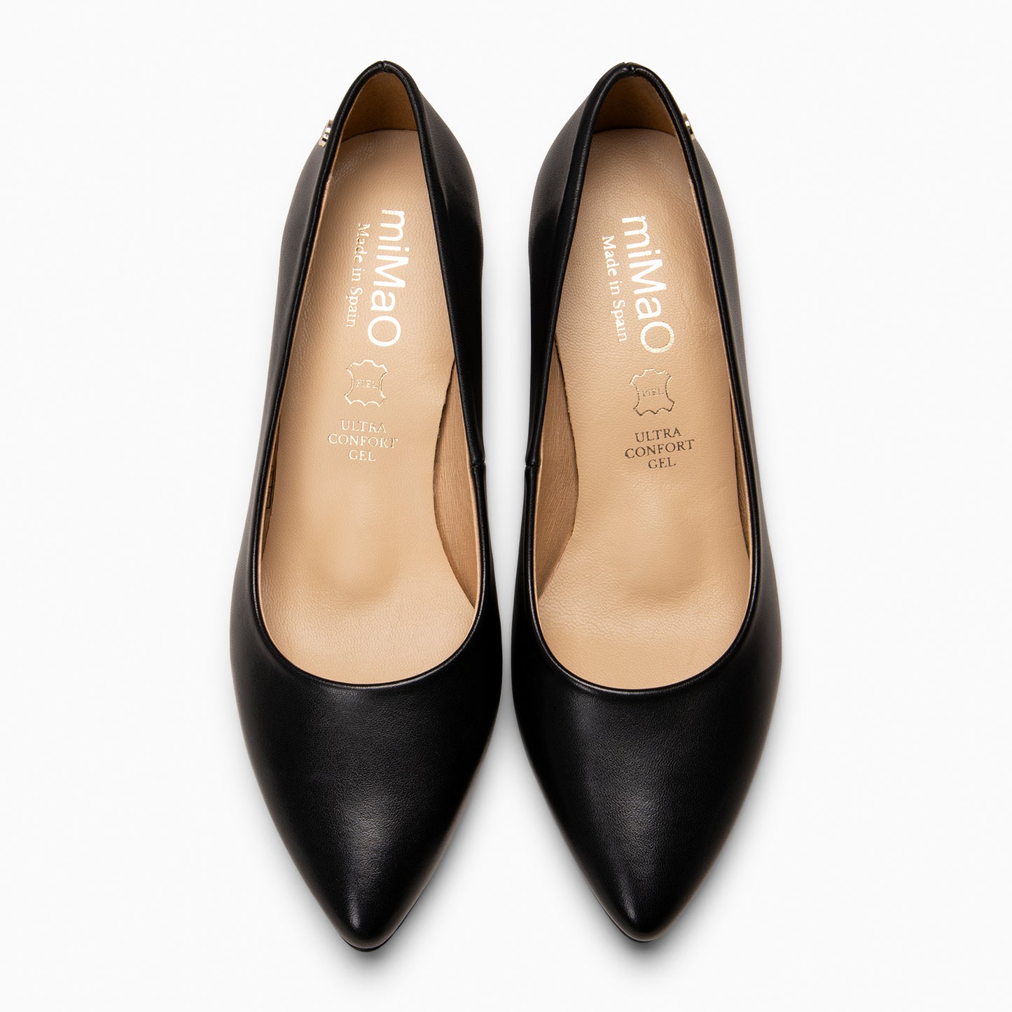 URBAN S SALON - Zapatos de tacón medio de napa NEGRO