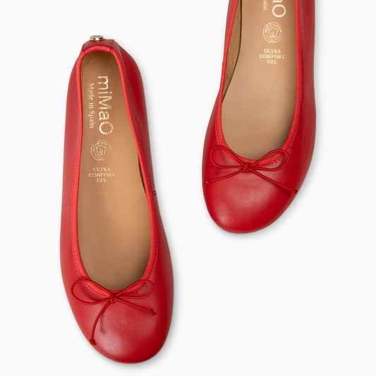 CAMPANILLA - BAILARINA ESTILO BAREFOOT ROJO