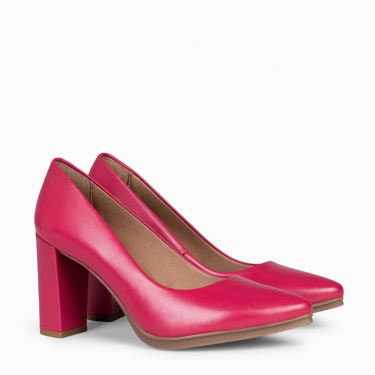 URBAN SALON – Chaussures à talons en nappa FUCHSIA