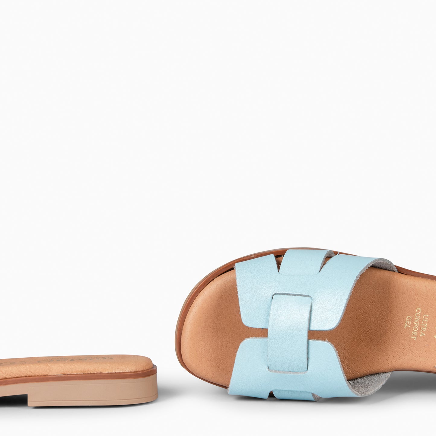 SIWA - Sandalia de piel AZUL