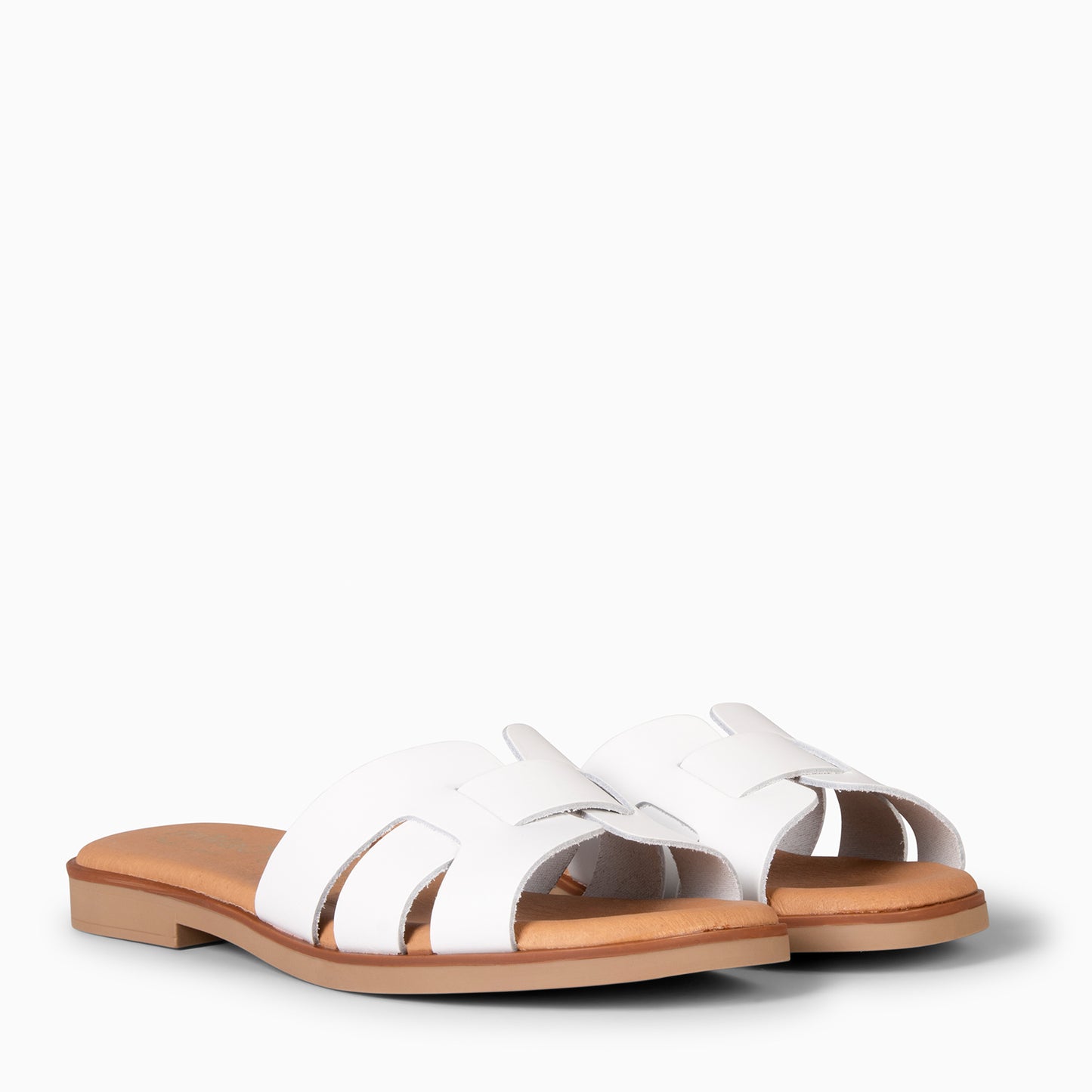 SIWA - Sandalia de piel BLANCO