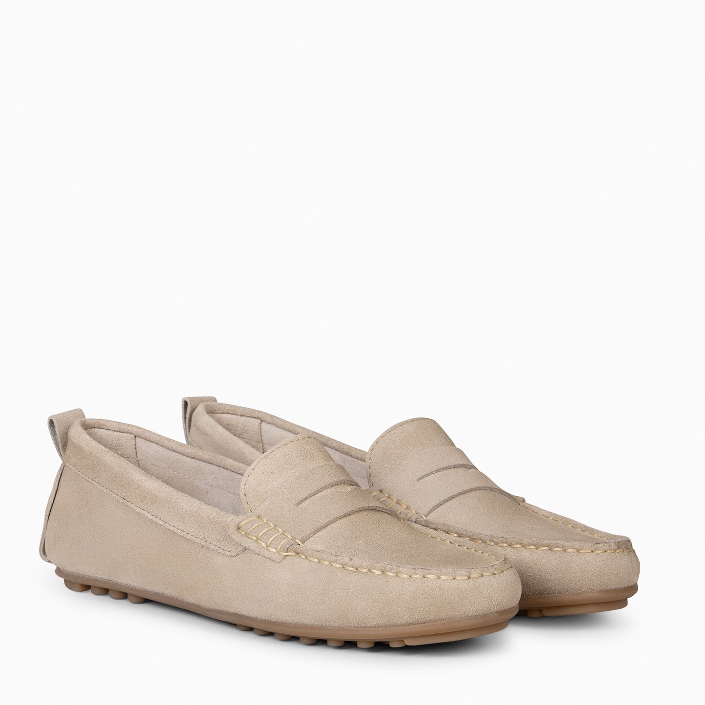 MONTEZ – Mocasín plano con plantilla extraíble BEIGE