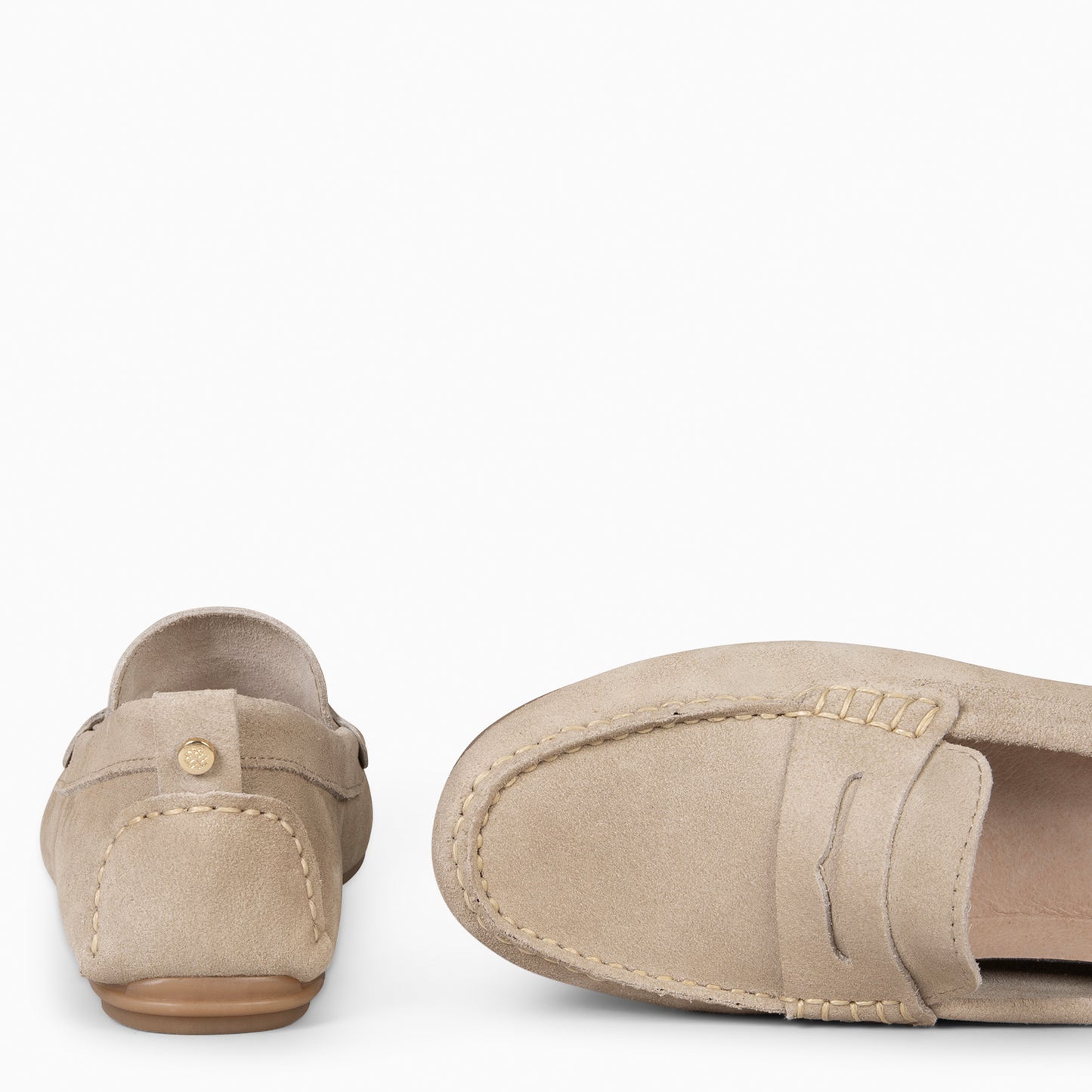 MONTEZ – Mocasín plano con plantilla extraíble BEIGE