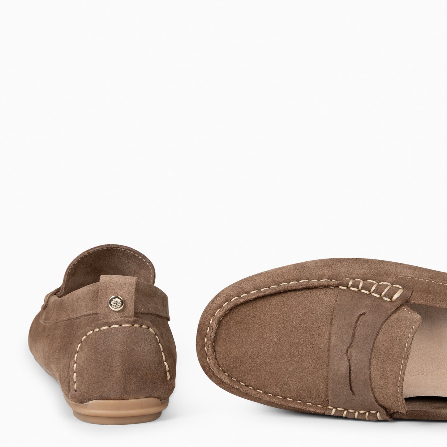 MONTEZ – Mocasín plano con plantilla extraíble TAUPE