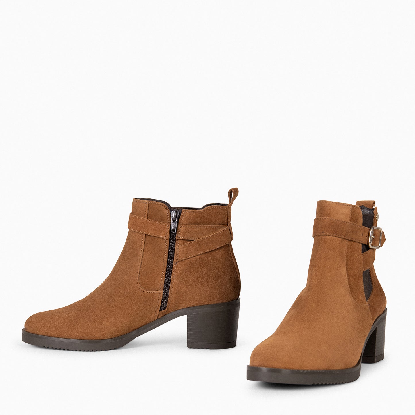 LEMMY - Bottines femme en daim TAUPE