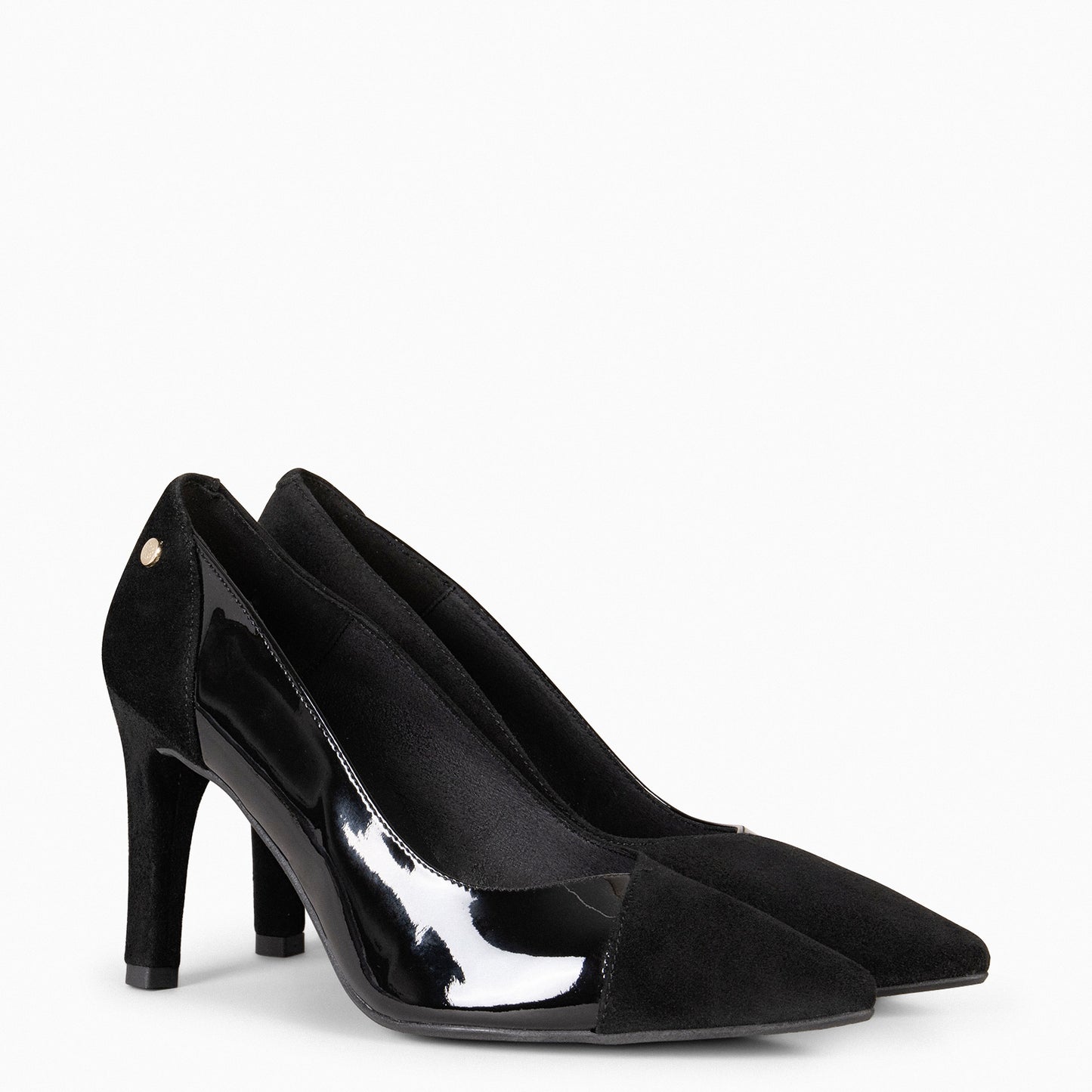 GLAM NIGHT – CHAUSSURES À TALONS HAUTS ÉLÉGANTES VERNI NOIR