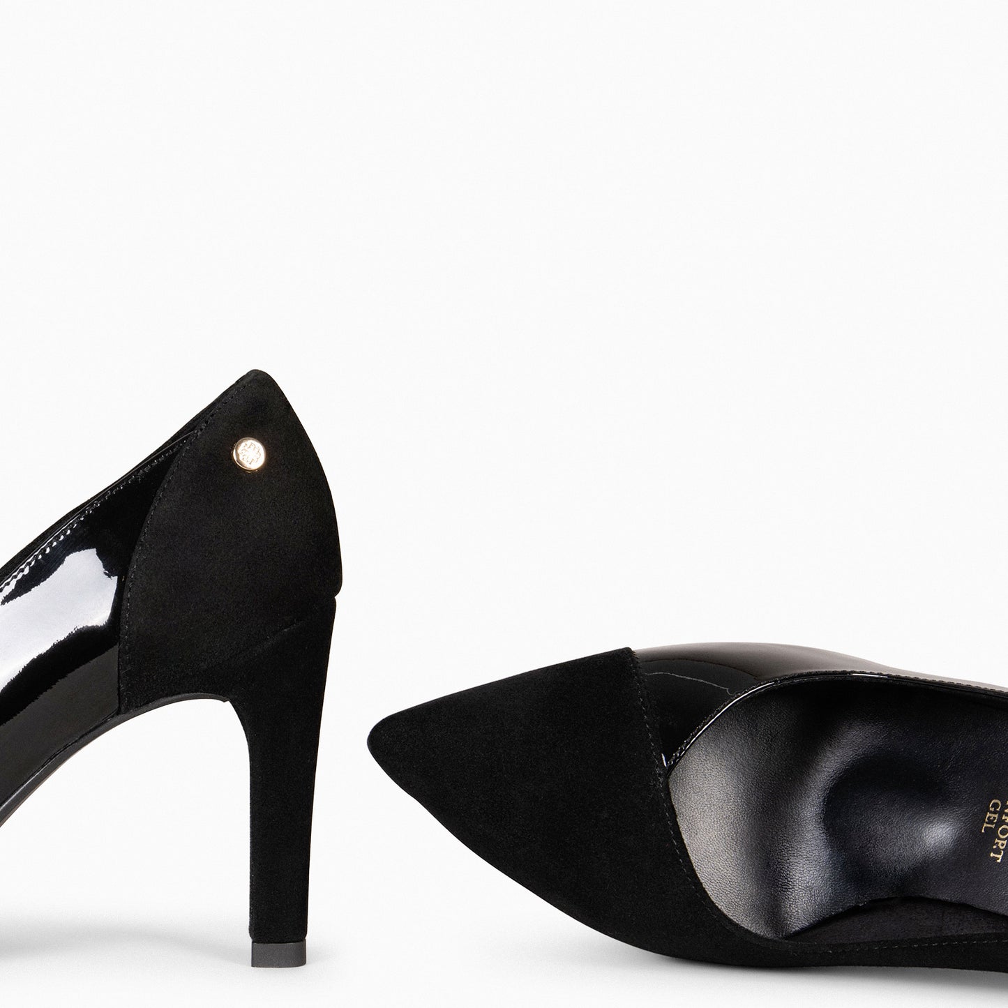 GLAM NIGHT – CHAUSSURES À TALONS HAUTS ÉLÉGANTES VERNI NOIR