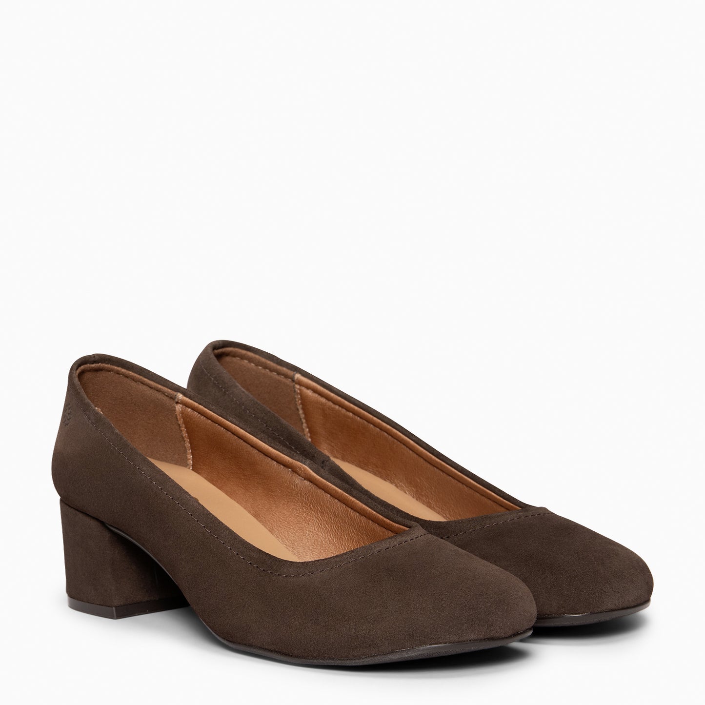 URBAN BARESOFT- Zapatos de salón de tacón ancho MARRON