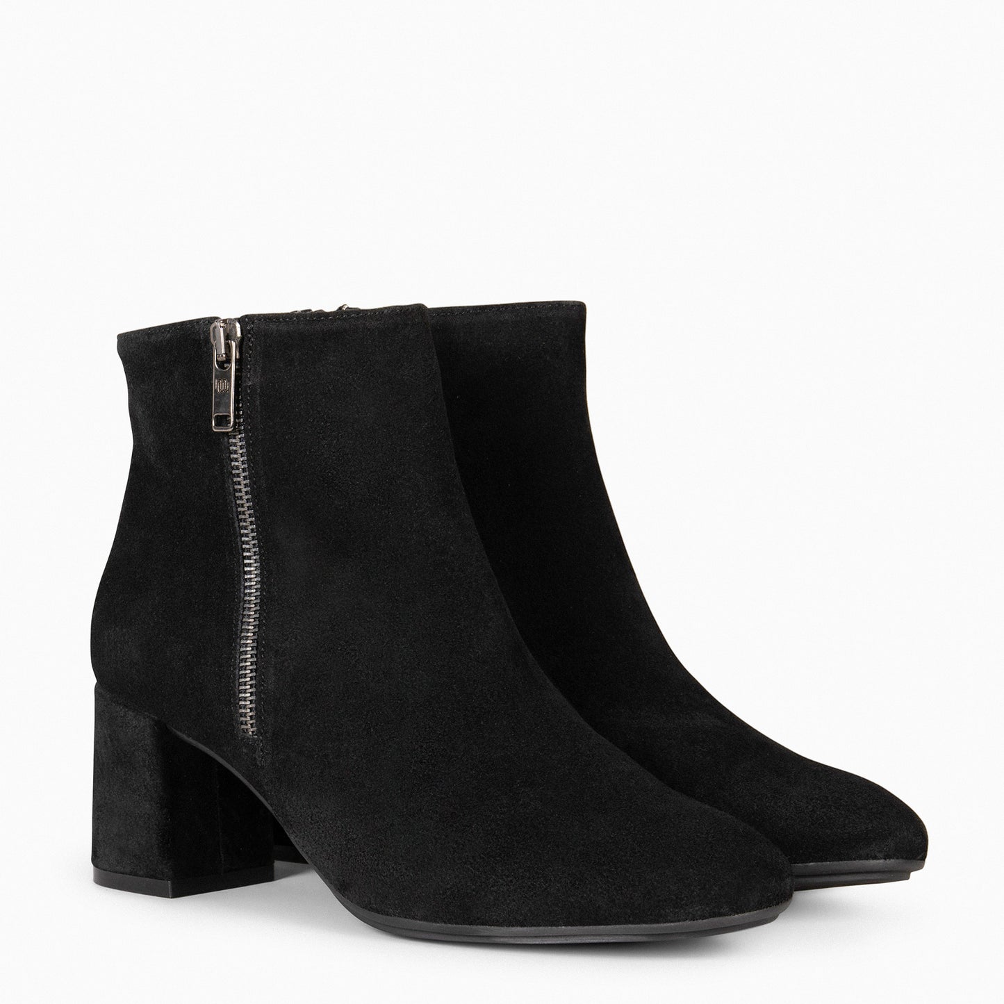 UTRECH – Bottines à talons larges NOIRES