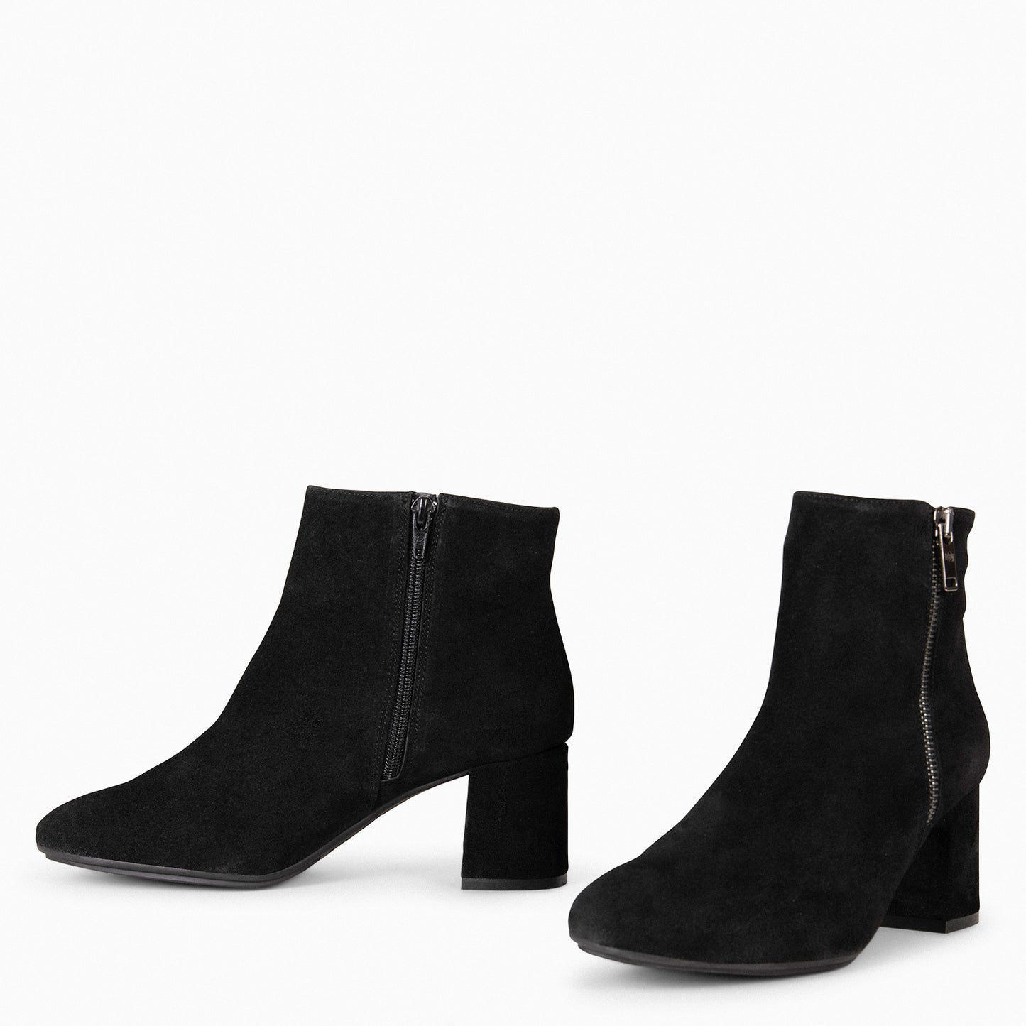 UTRECH – Bottines à talons larges NOIRES