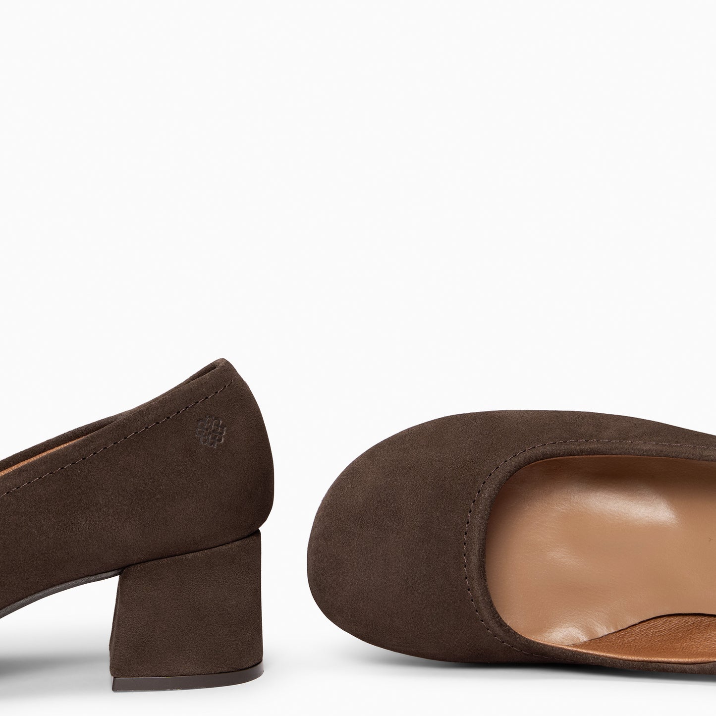 URBAN BARESOFT- Zapatos de salón de tacón ancho MARRON