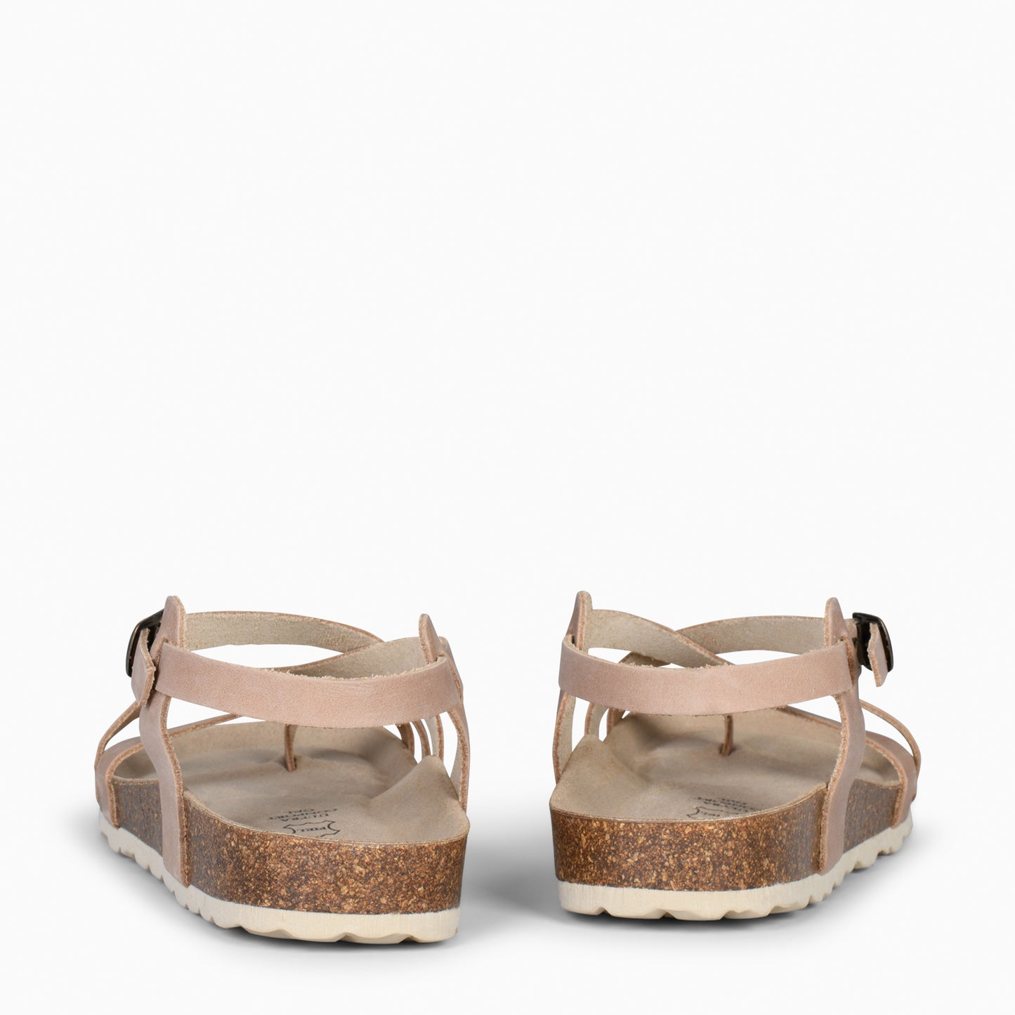 BOHEMIAN – Sandalias BIO con pulsera de dedo TAUPE