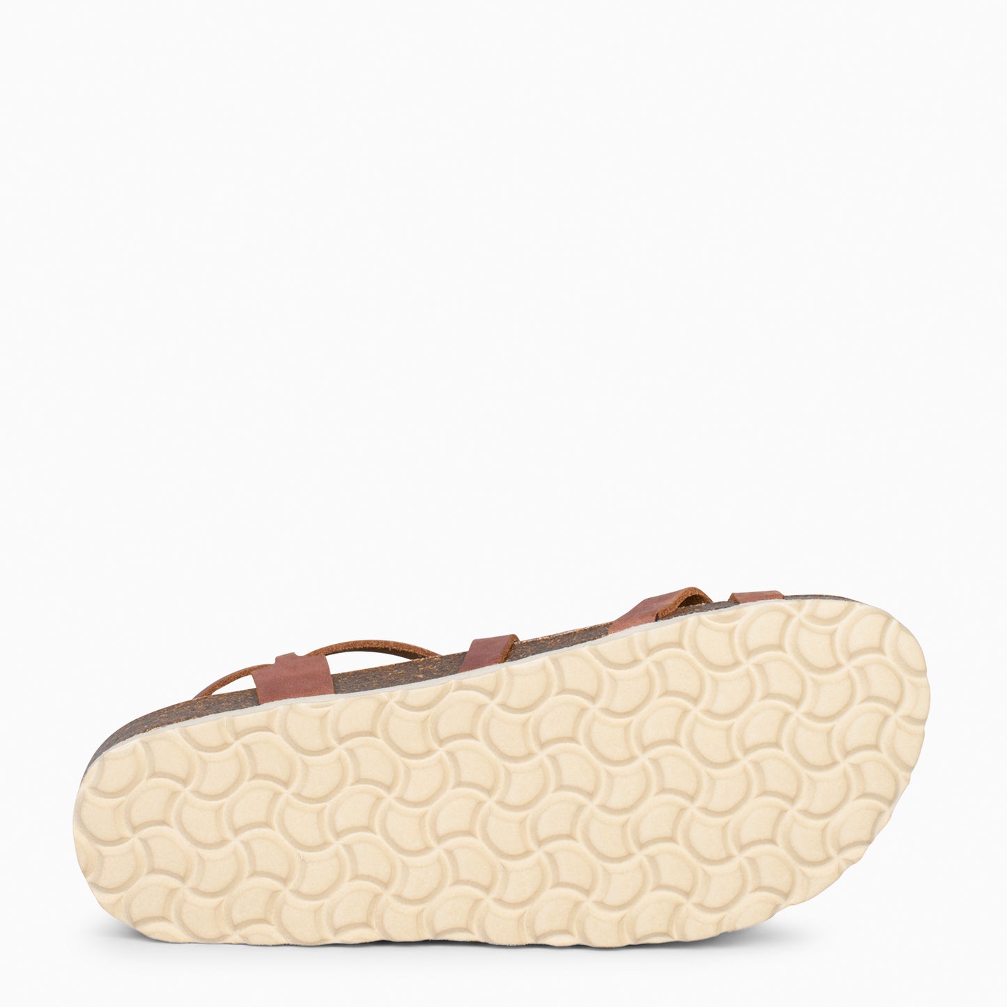 BOHEMIAN – Sandalias BIO con pulsera de dedo CAMEL