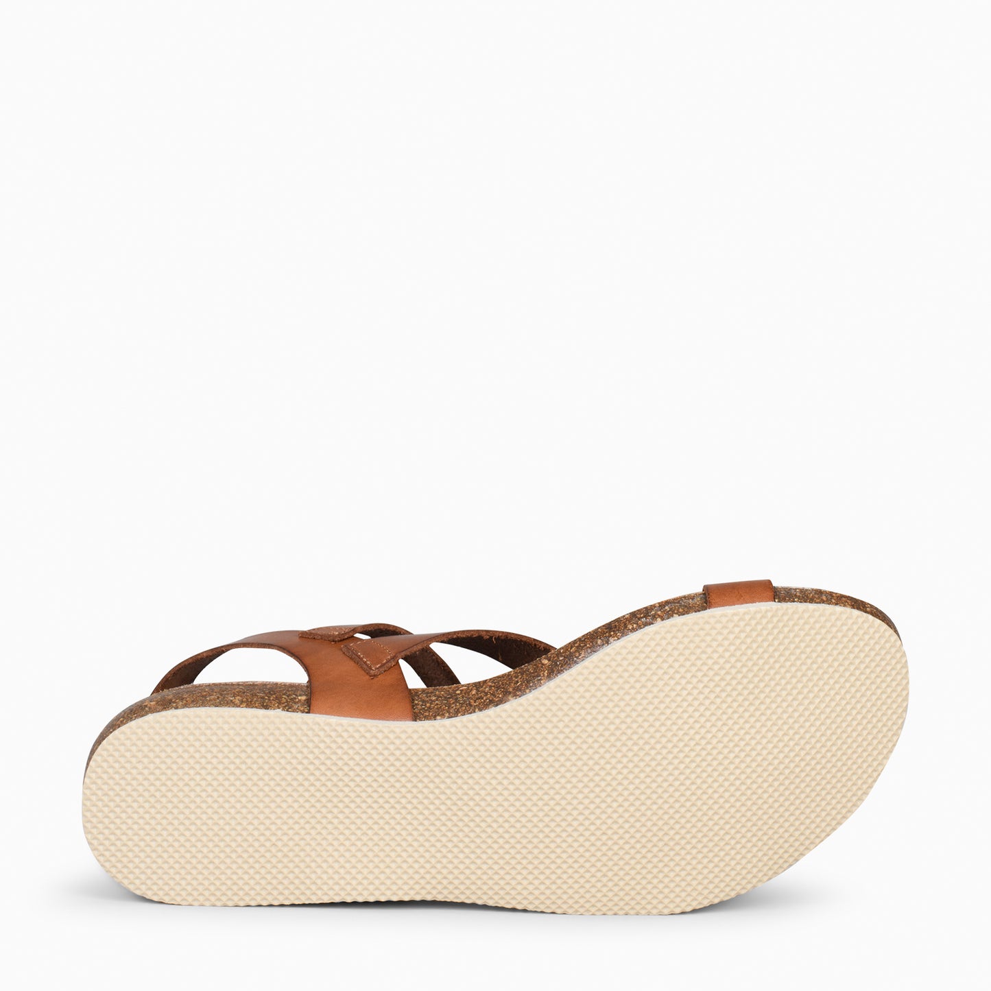 LIS – Sandalias BIO de piel de vaquetilla CUERO