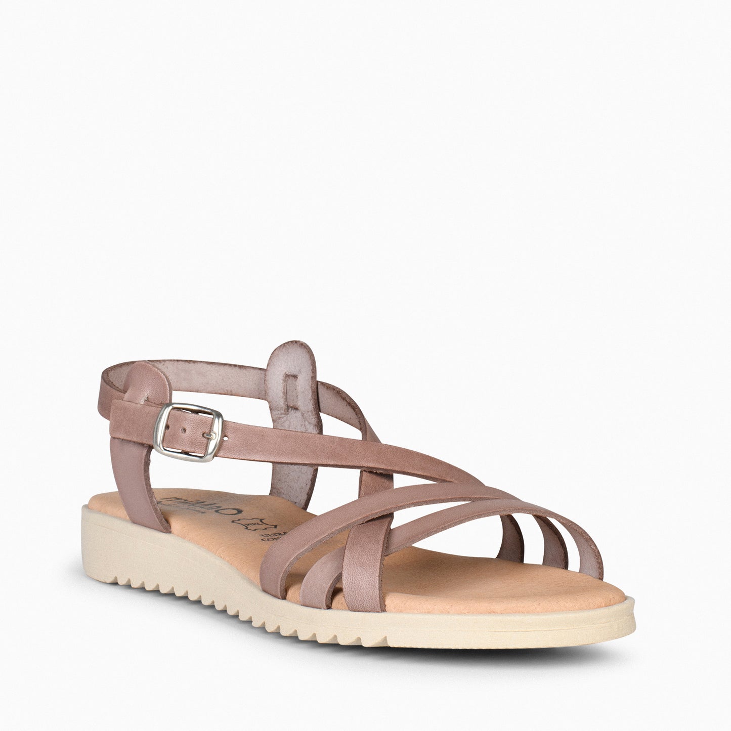 SPIRIT – Sandalias cruzadas con hebilla TAUPE