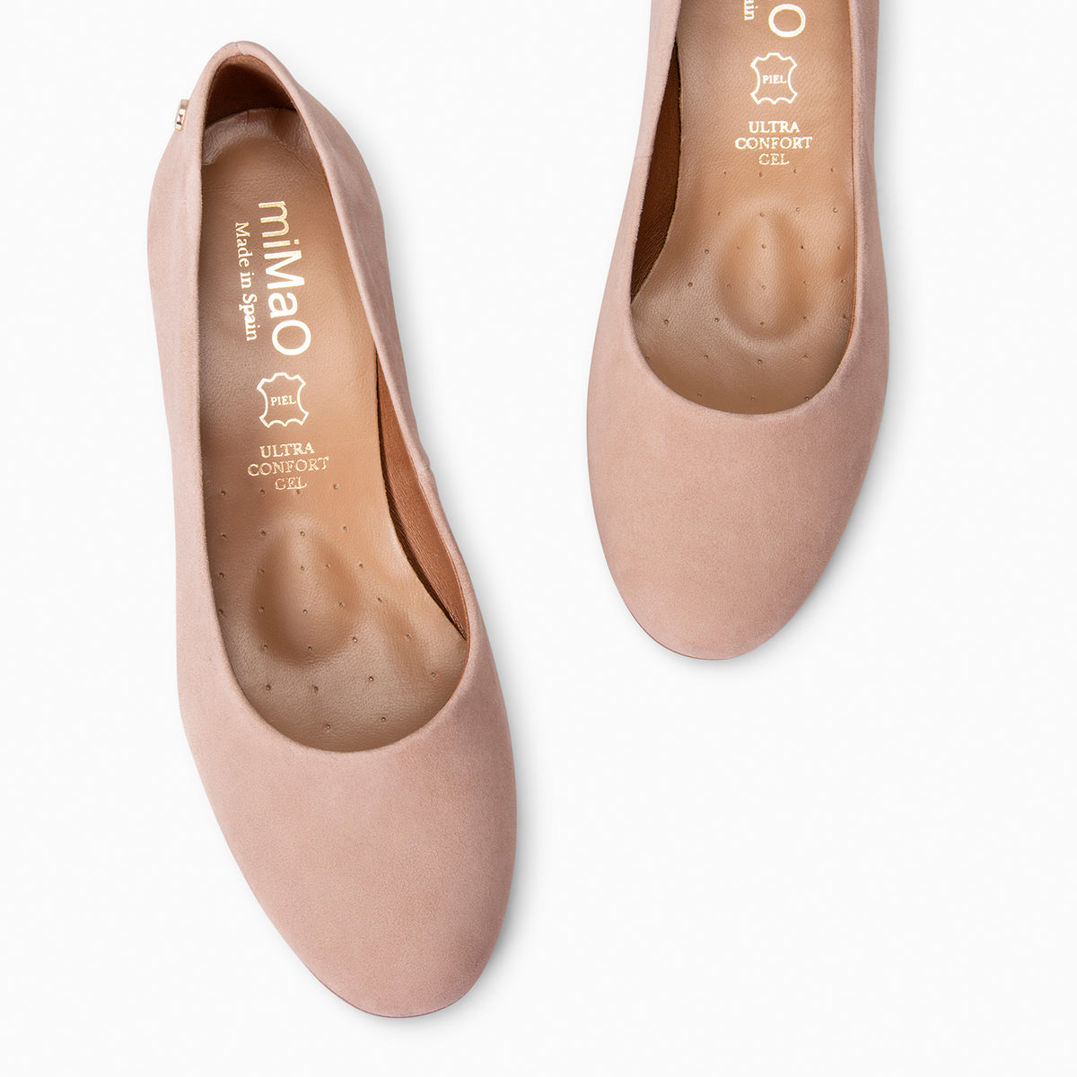 URBAN REDONDO - Zapatos de tacón de ante NUDE