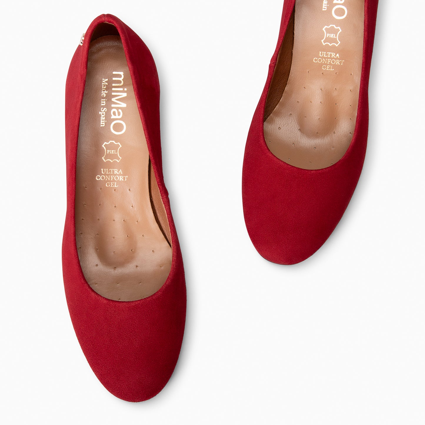 URBAN REDONDO - Zapatos de tacón de ante GRANATE