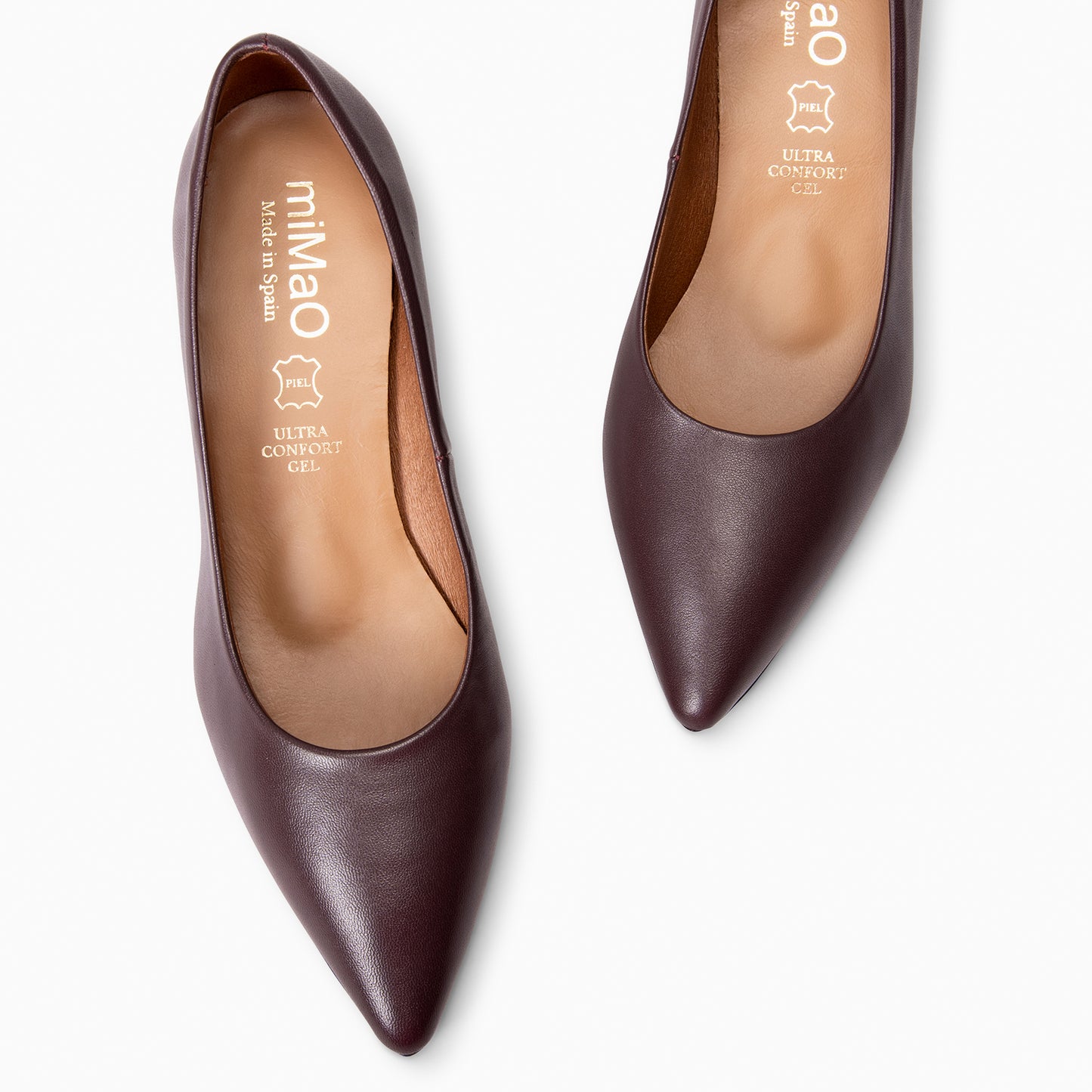 URBAN KITTEN - Zapatos con tacón de chupete de napa BURDEOS