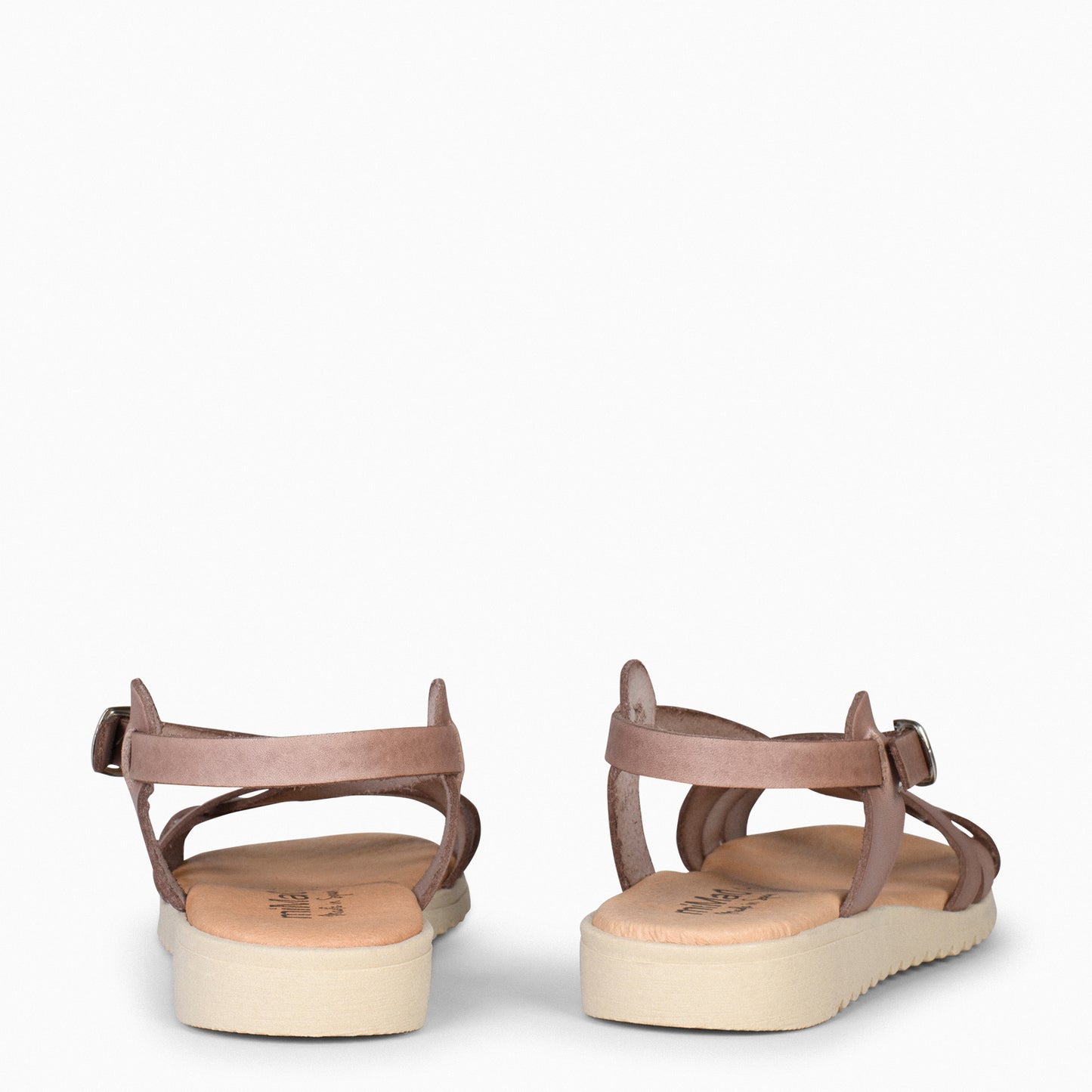 SPIRIT – Sandalias cruzadas con hebilla TAUPE