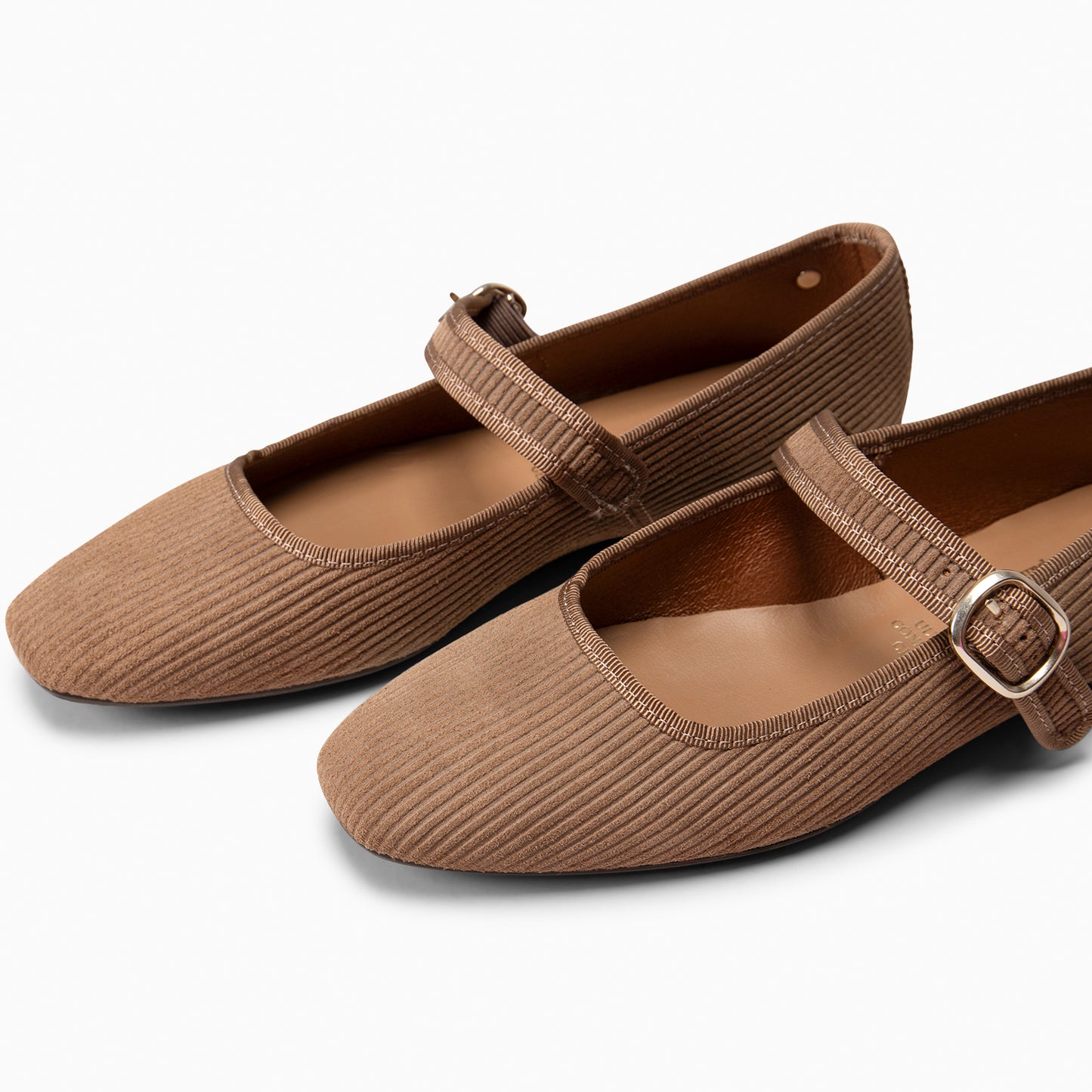 LARA – Merceditas con tira de pana TAUPE