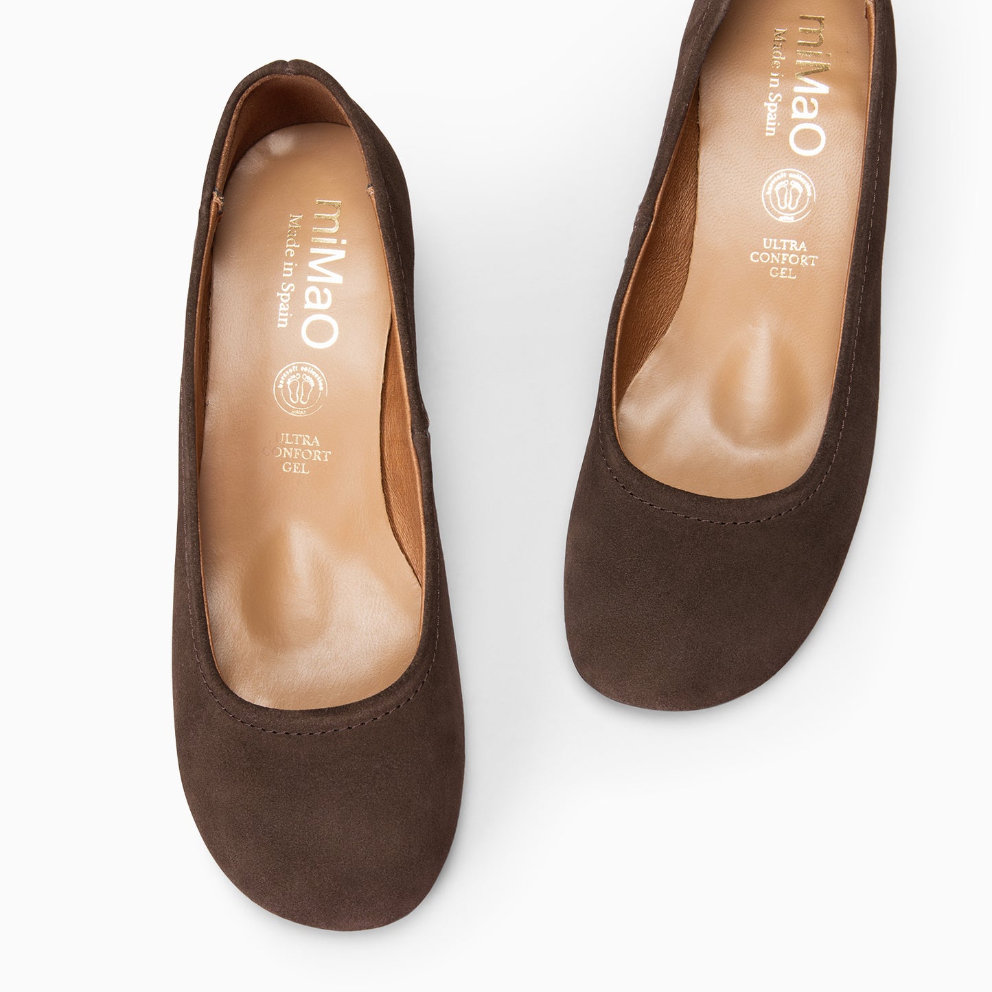 URBAN BARESOFT- Zapatos de salón de tacón ancho MARRON