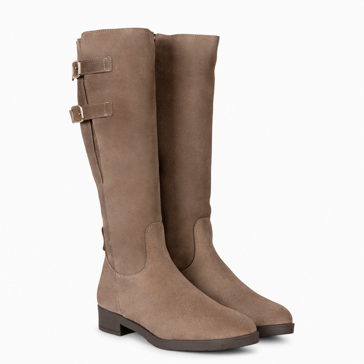 CORK - Bota alta para mujer TAUPE