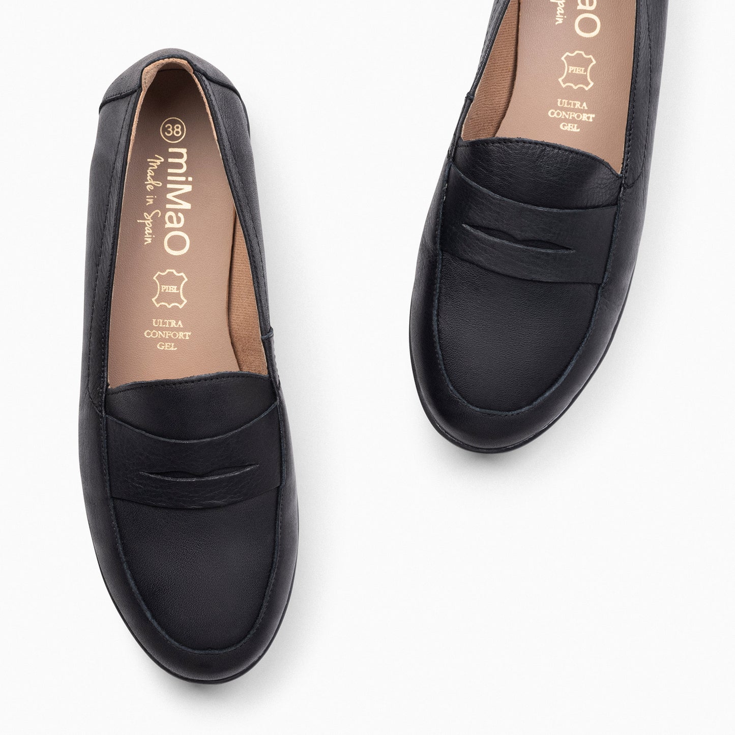 360 – Mocasines con antifaz y cuña interna NEGRO