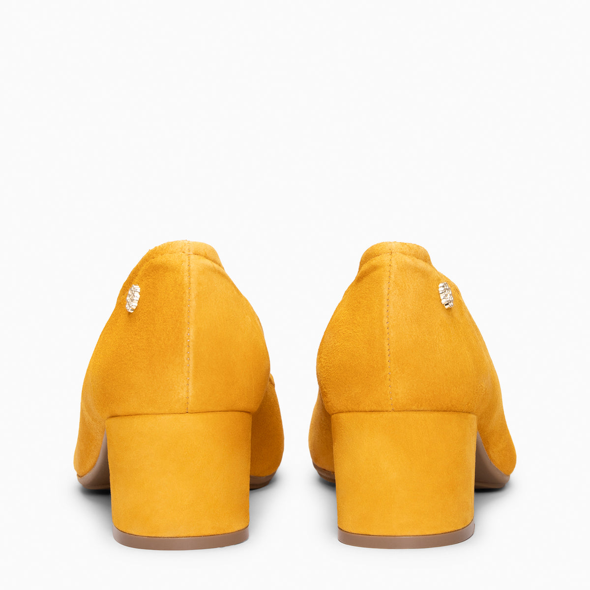 URBAN BARESOFT - Zapatos de salón de tacón ancho  MOSTAZA