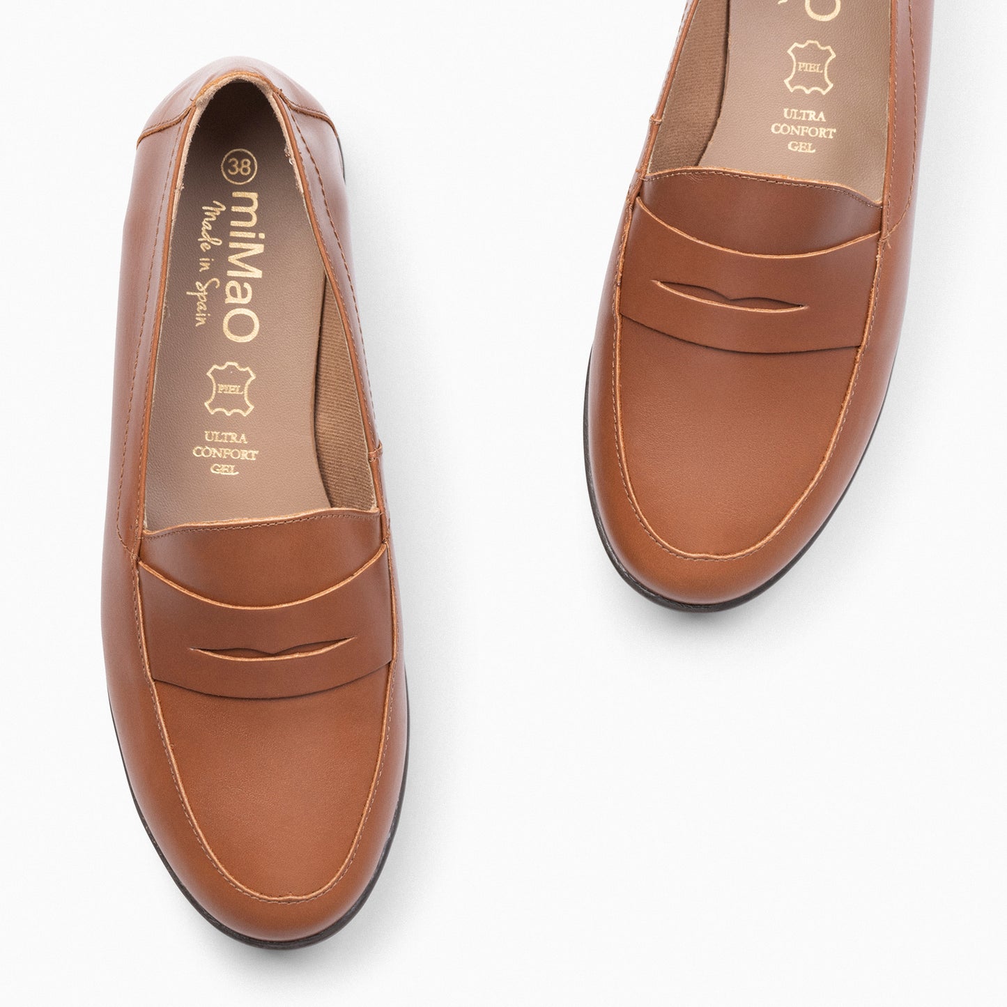 360 – Mocasines con antifaz y cuña interna CUERO