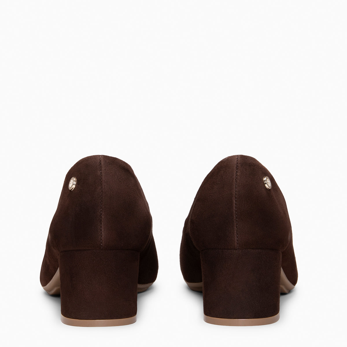 URBAN REDONDO - Zapatos de tacón de ante  MARRON