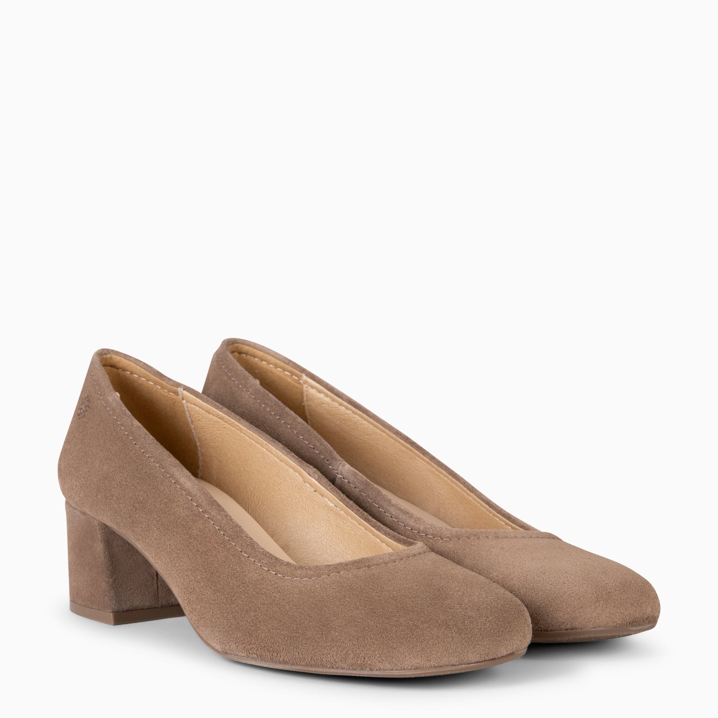 URBAN BARESOFT - ZAPATOS URBAN DE TACÓN ANCHO  TAUPE