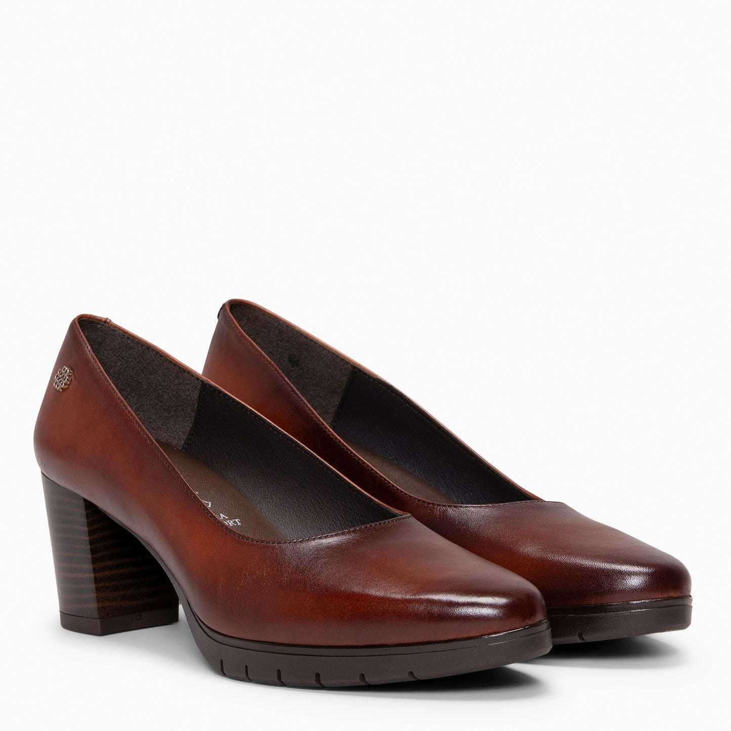 URBAN TREND S - Zapatos de tacón y plataforma TABACO