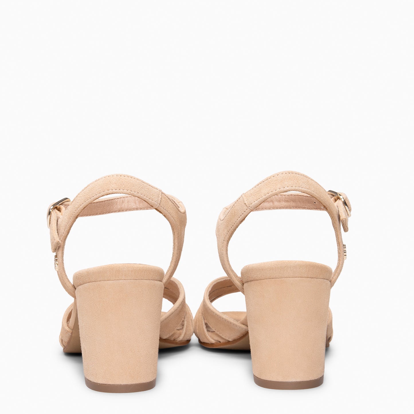 MUSA – Sandalias de Tacón ancho NUDE