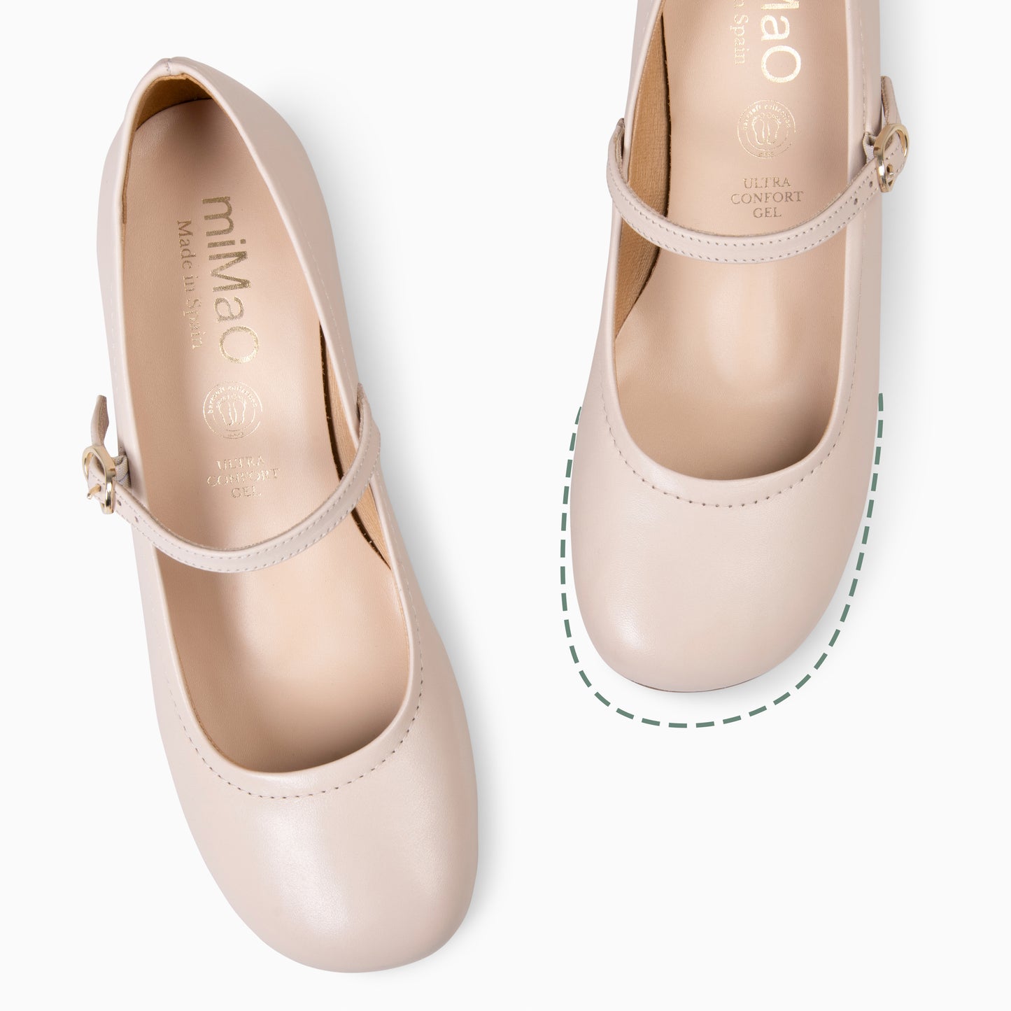 ROSALÍA - MERCEDITAS DE TACÓN ESTILO BARESOFT BEIGE