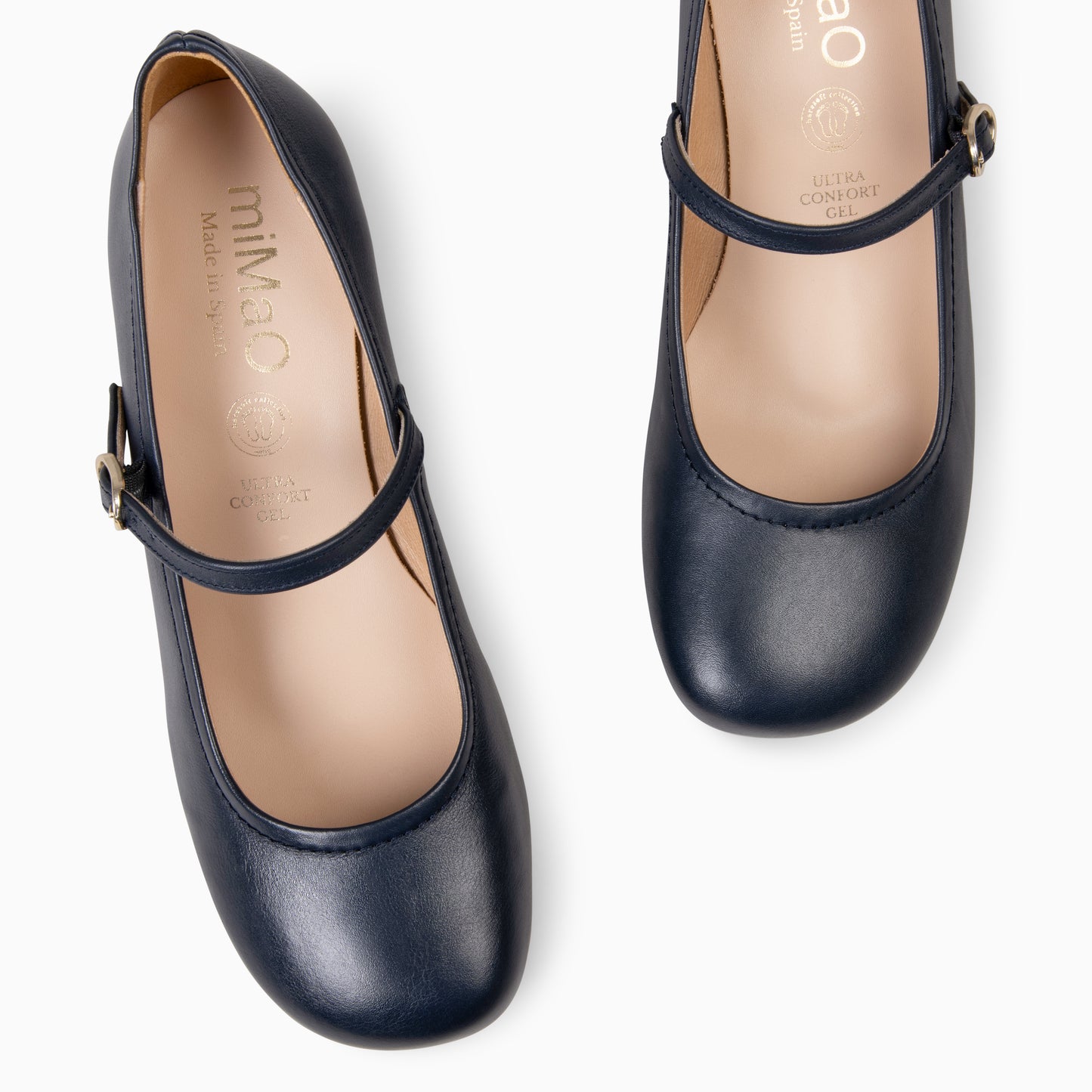 ROSALIA - Merceditas de tacón ancho de Piel AZUL