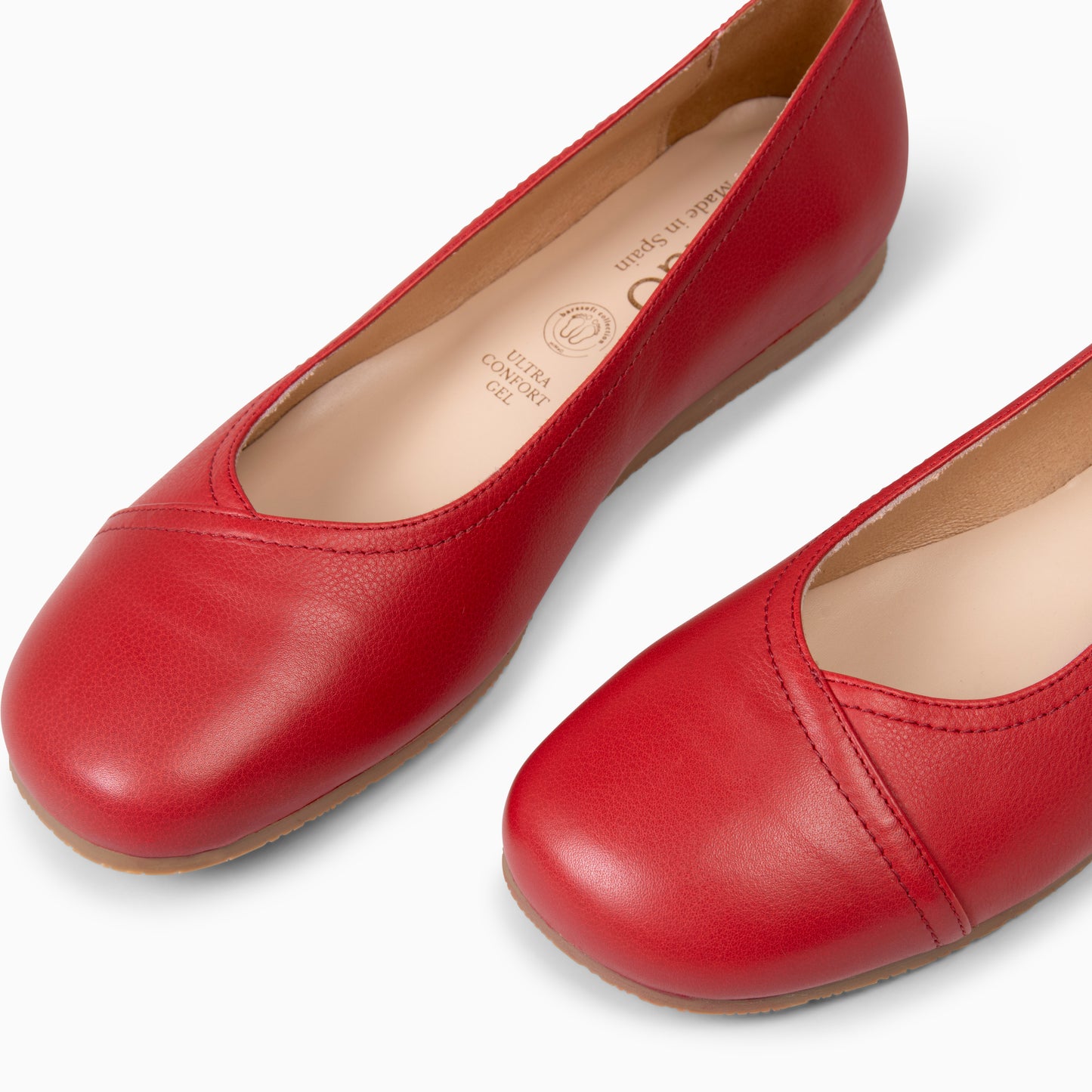 PLUMA - Bailarinas de Piel Baresoft  ROJO