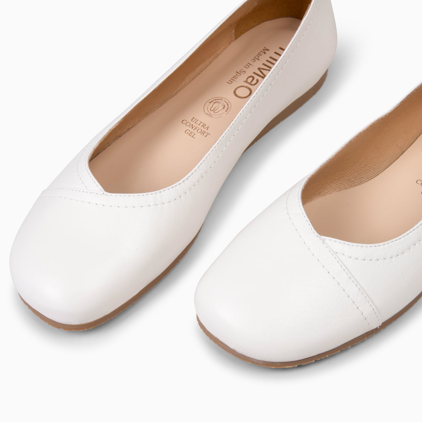 PLUMA - Bailarinas de Piel Baresoft BEIGE