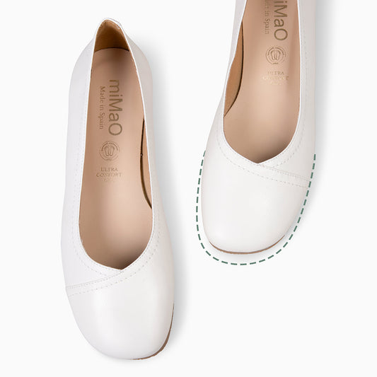 PLUMA - Bailarinas de Piel Baresoft BEIGE