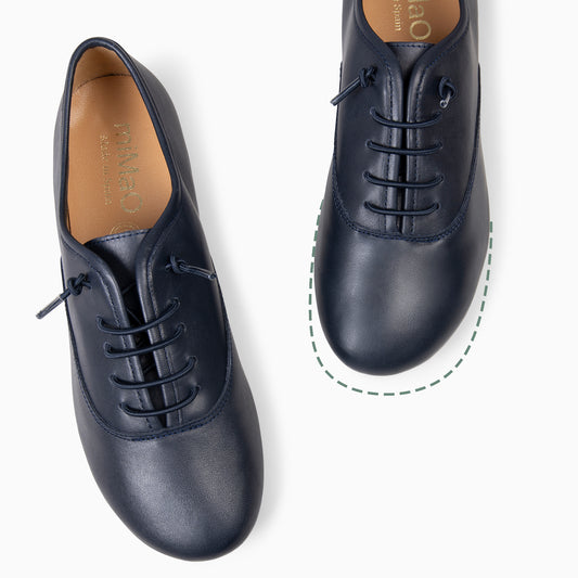 IRIA - Zapatillas Baresoft con Cordones Elásticos  MARINO