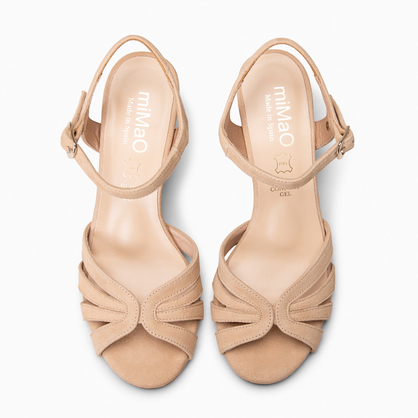 MUSA – Sandalias de Tacón ancho NUDE