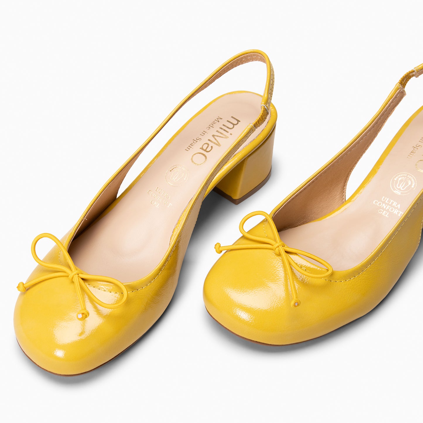 DOROTHY - Zapatos de tacón destalonado Baresoft AMARILLO