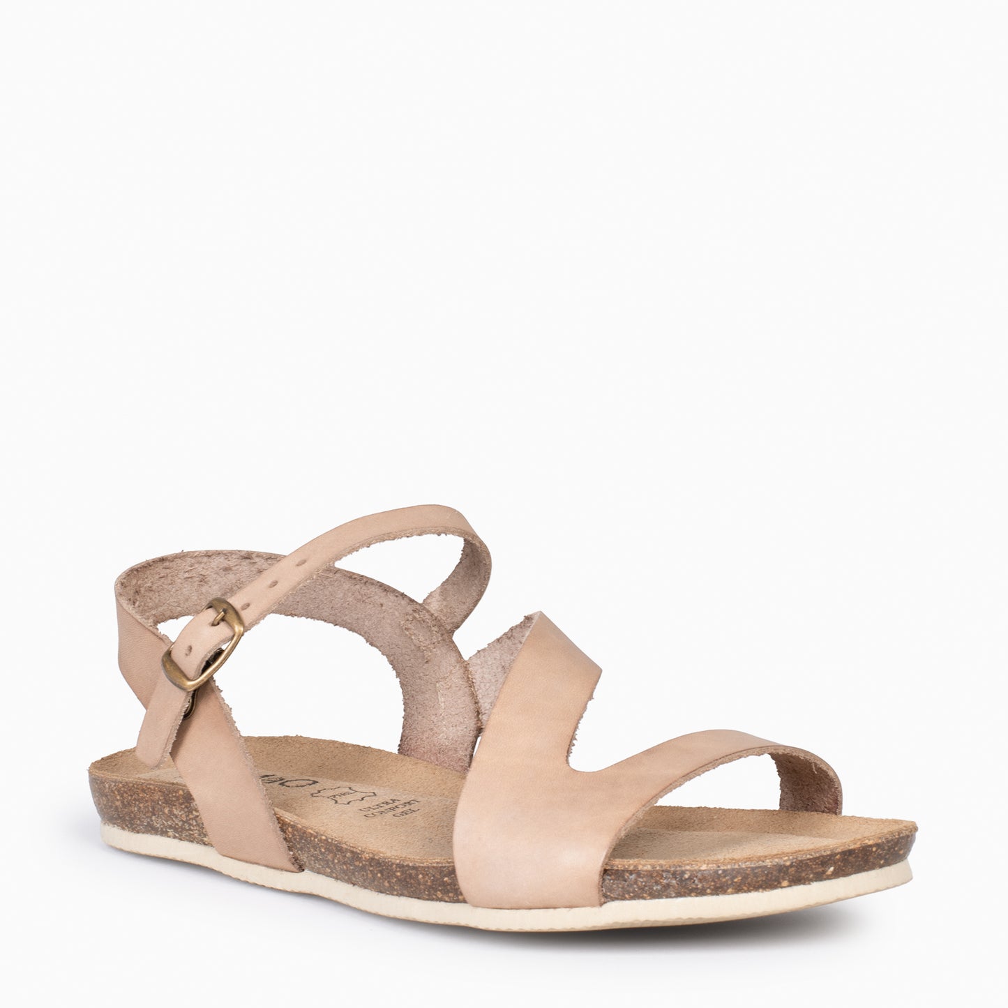 LIS – Sandalias BIO de piel de vaquetilla TIERRA