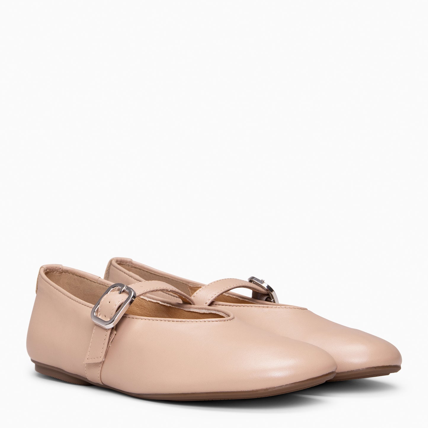 ALHELI – Merceditas con tira ajustable NUDE