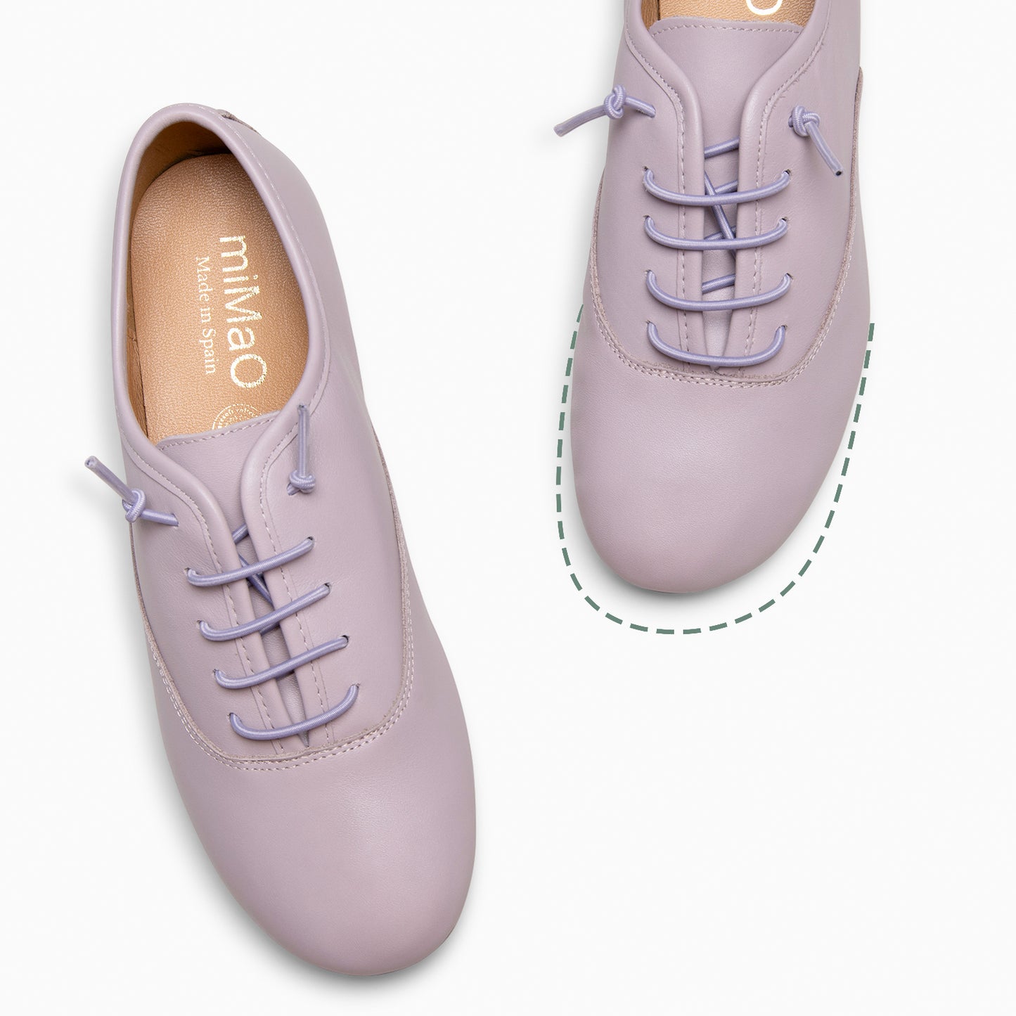 IRIA - Zapatillas Baresoft con Cordones Elásticos  MALVA