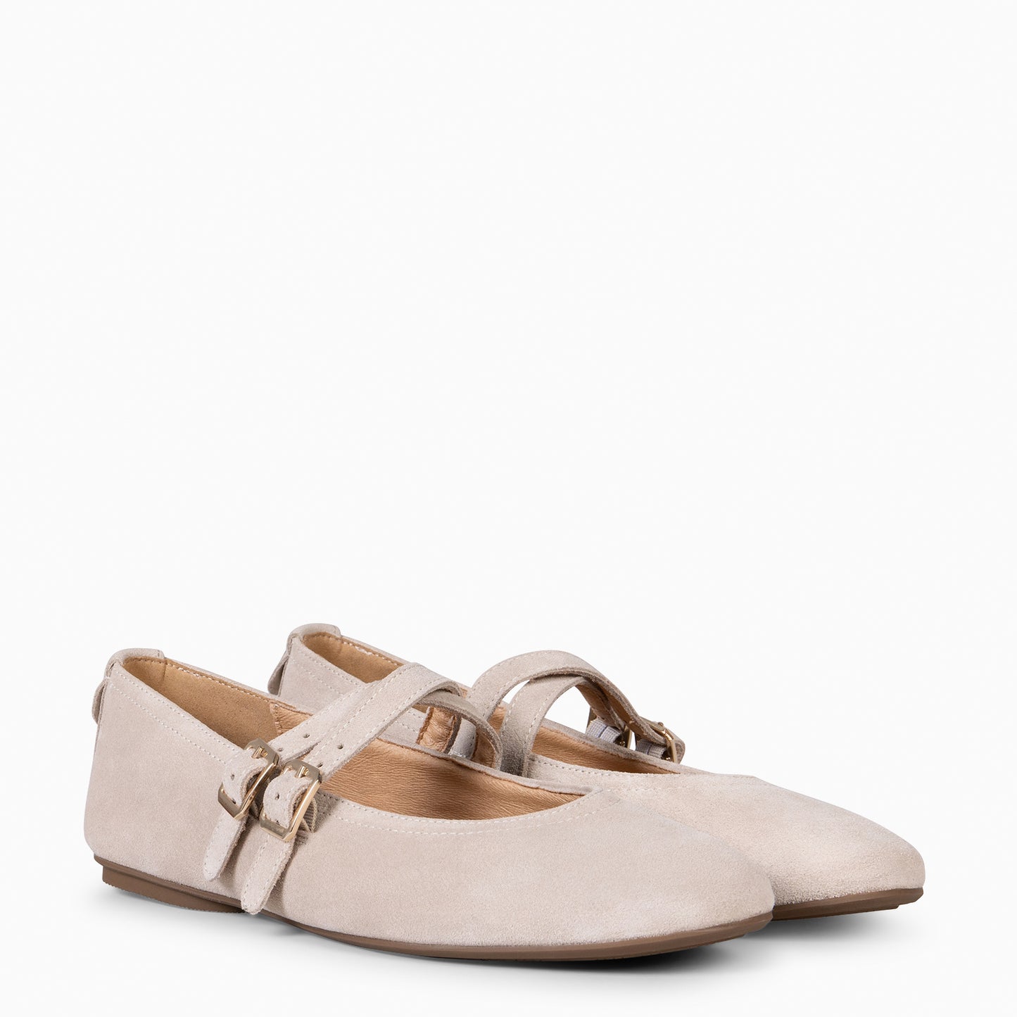 AMAPOLA – BAILARINA PLANA BARESOFT BEIGE