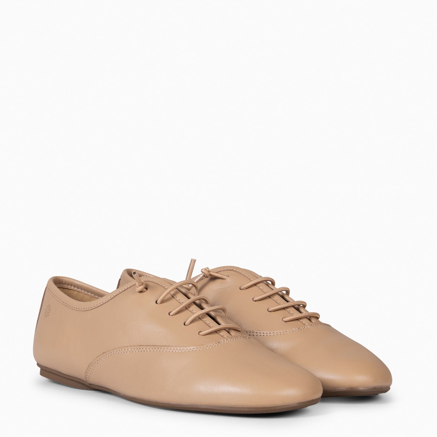 IRIA - Zapatillas Baresoft con Cordones Elásticos  CAMEL
