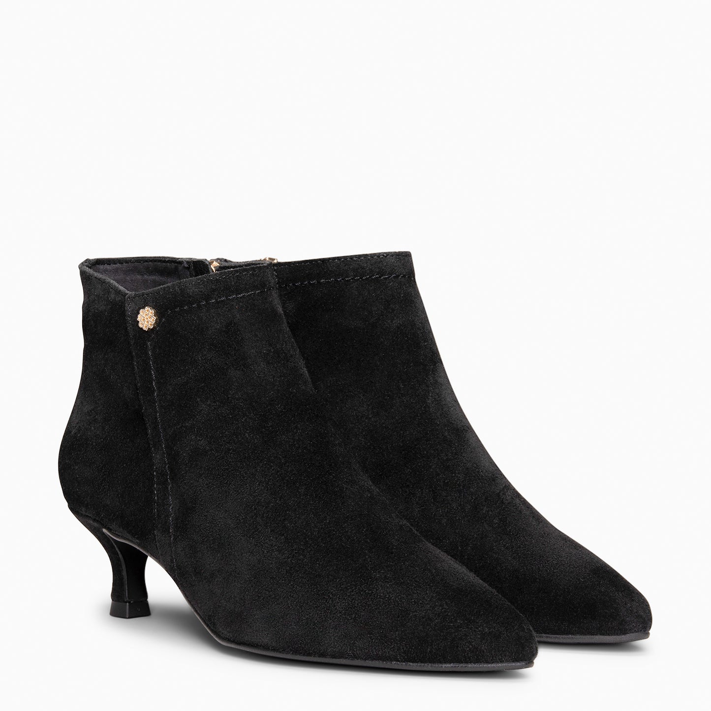 LORD– Botines tacón bajo NEGRO