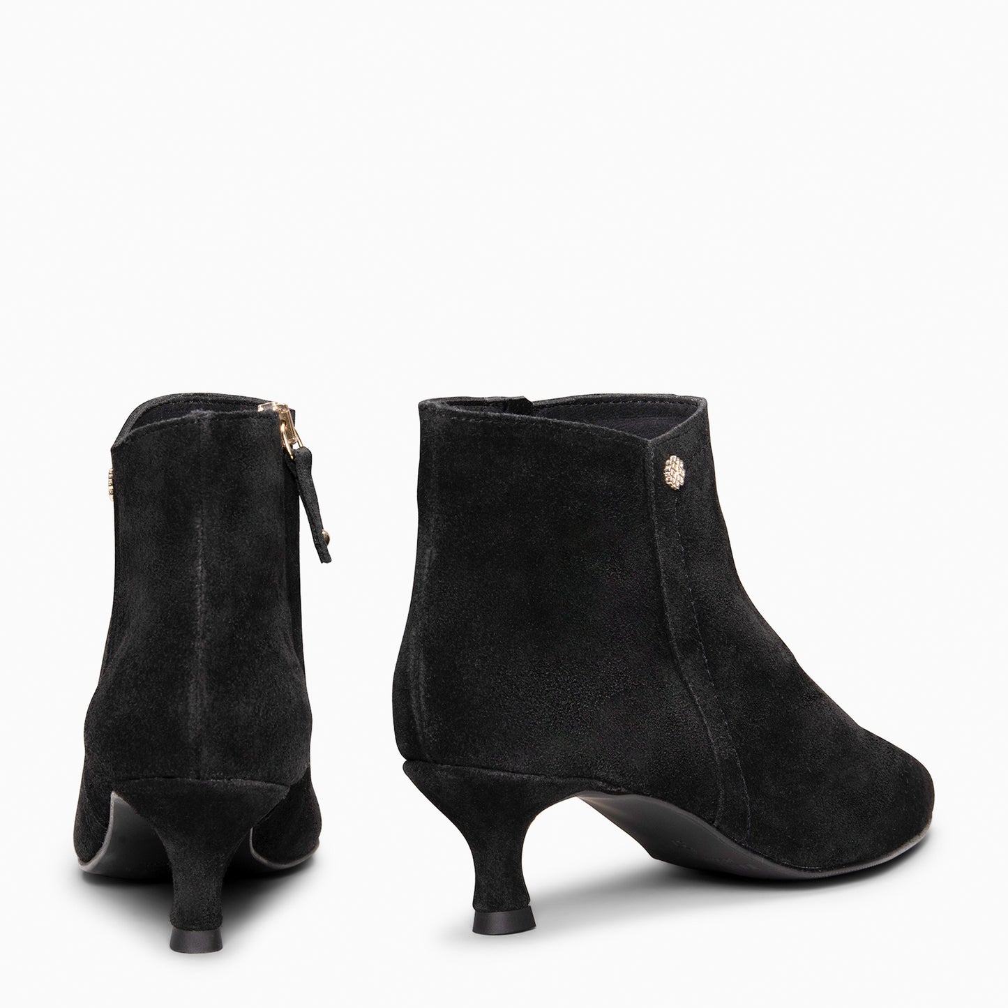 LORD– Botines tacón bajo NEGRO